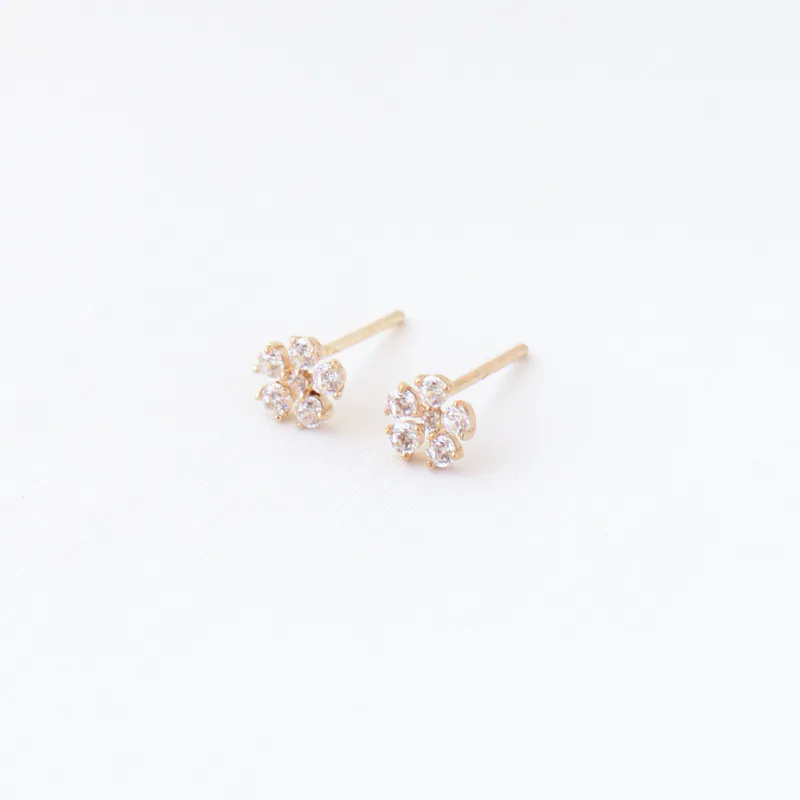 Silver Plated/純潔白花耳環 4